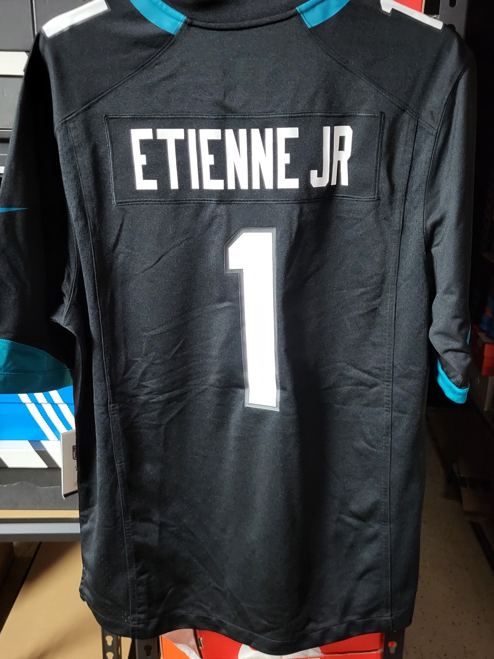 *NEW* Nike NFL Jacksonville Jaguars Travis Etienne Jr #1 Black Jersey Size Large